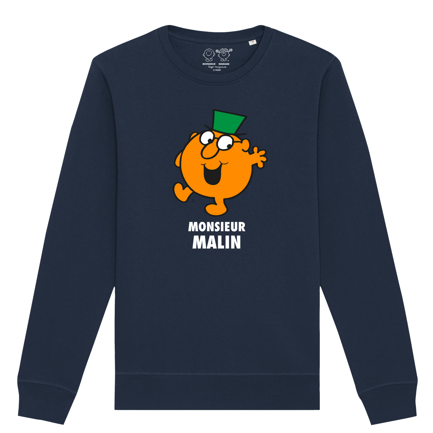 Sweatshirt Homme Monsieur Malin Monsieur Madame