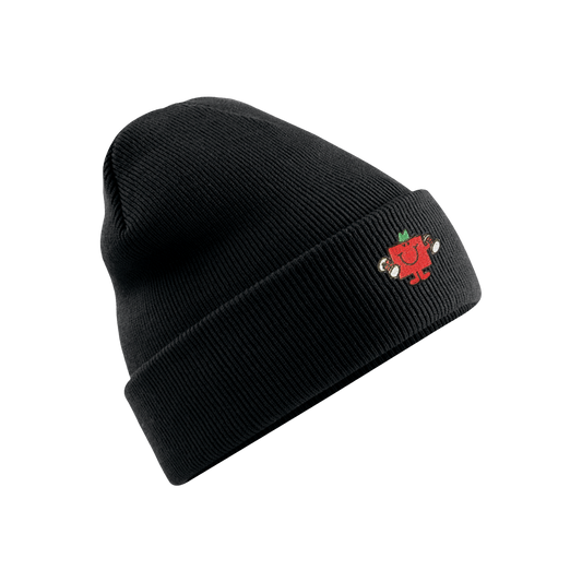 Bonnet brodé Monsieur Costaud noir