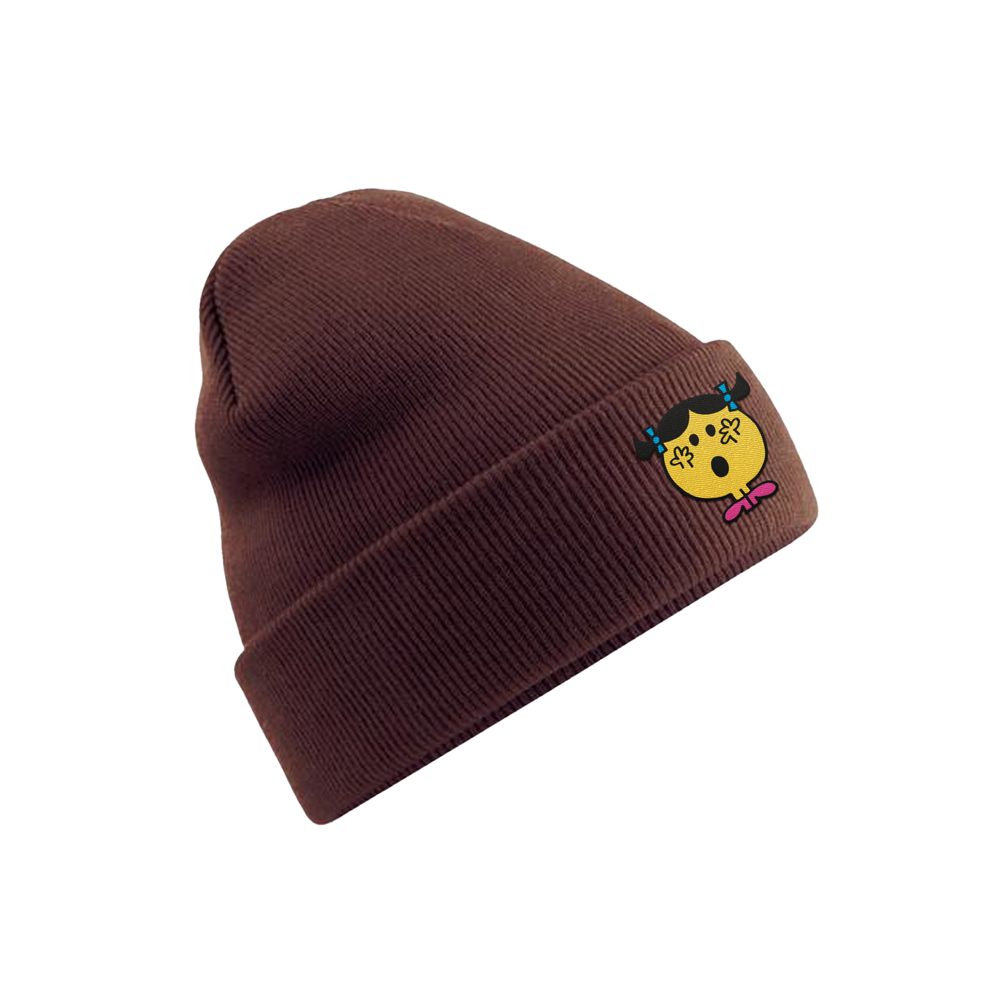 Bonnet brodé Madame Range-Tout marron