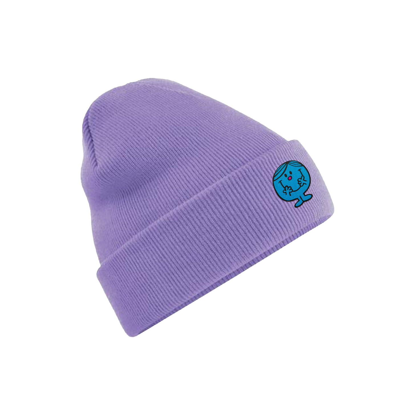 Bonnet brodé Monsieur Parfait violet