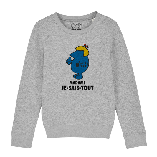 Sweatshirt Fille Madame Je sais tout