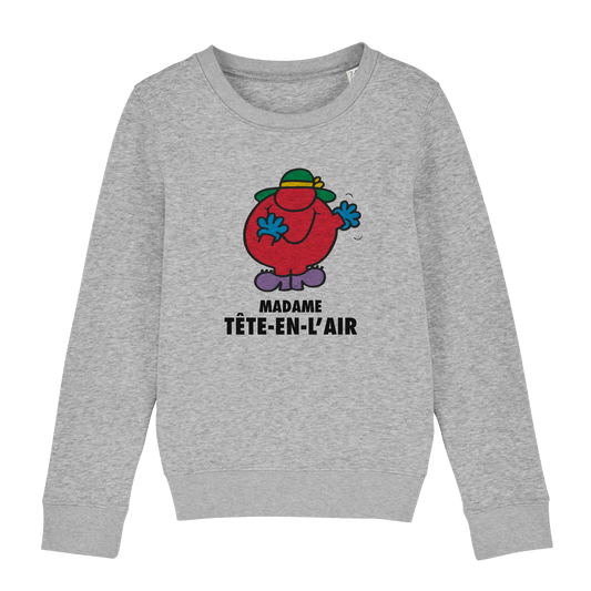 Sweatshirt Fille Madame Tête en l'air