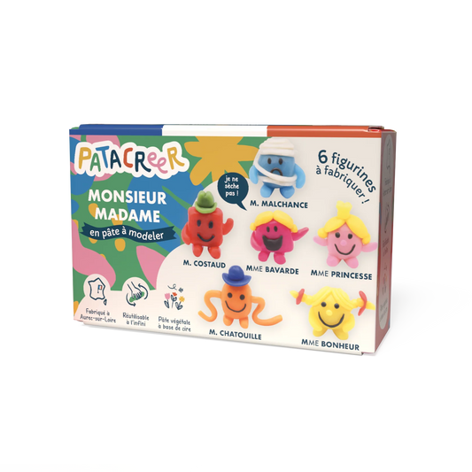 Kit à fabriquer MES 6 MONSIEUR MADAME en pâte à modeler