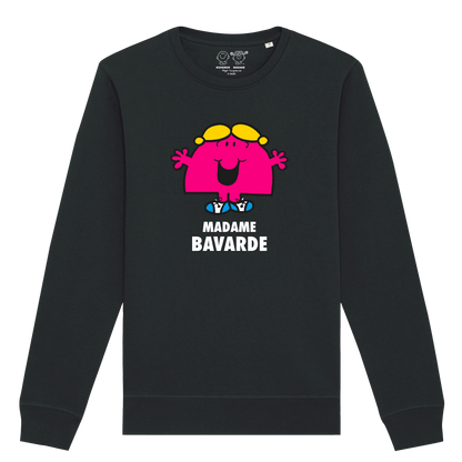 Sweatshirt Femme Madame Bavarde Monsieur Madame