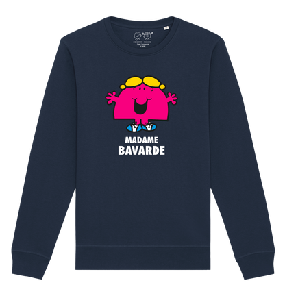 Sweatshirt Femme Madame Bavarde Monsieur Madame