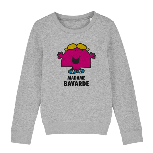 Sweatshirt Fille Madame Bavarde Monsieur Madame