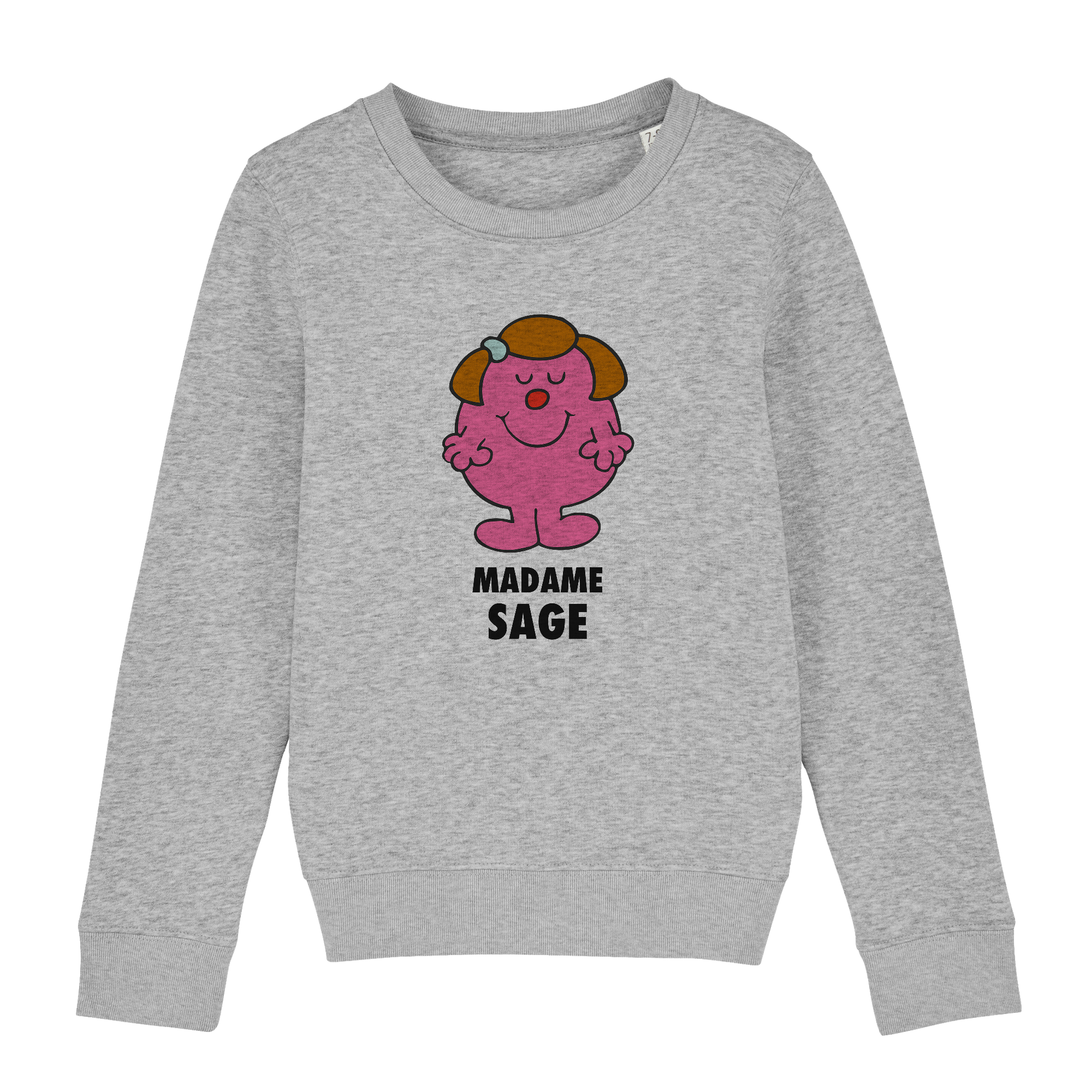 Sweatshirt Fille Madame Sage Monsieur Madame