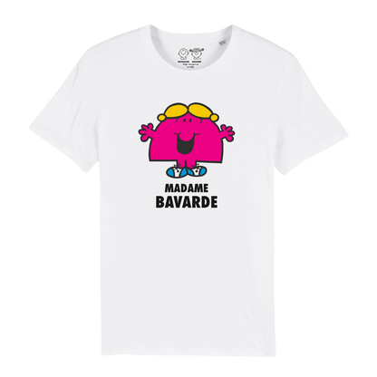 T-Shirt Fille Madame Bavarde Monsieur Madame