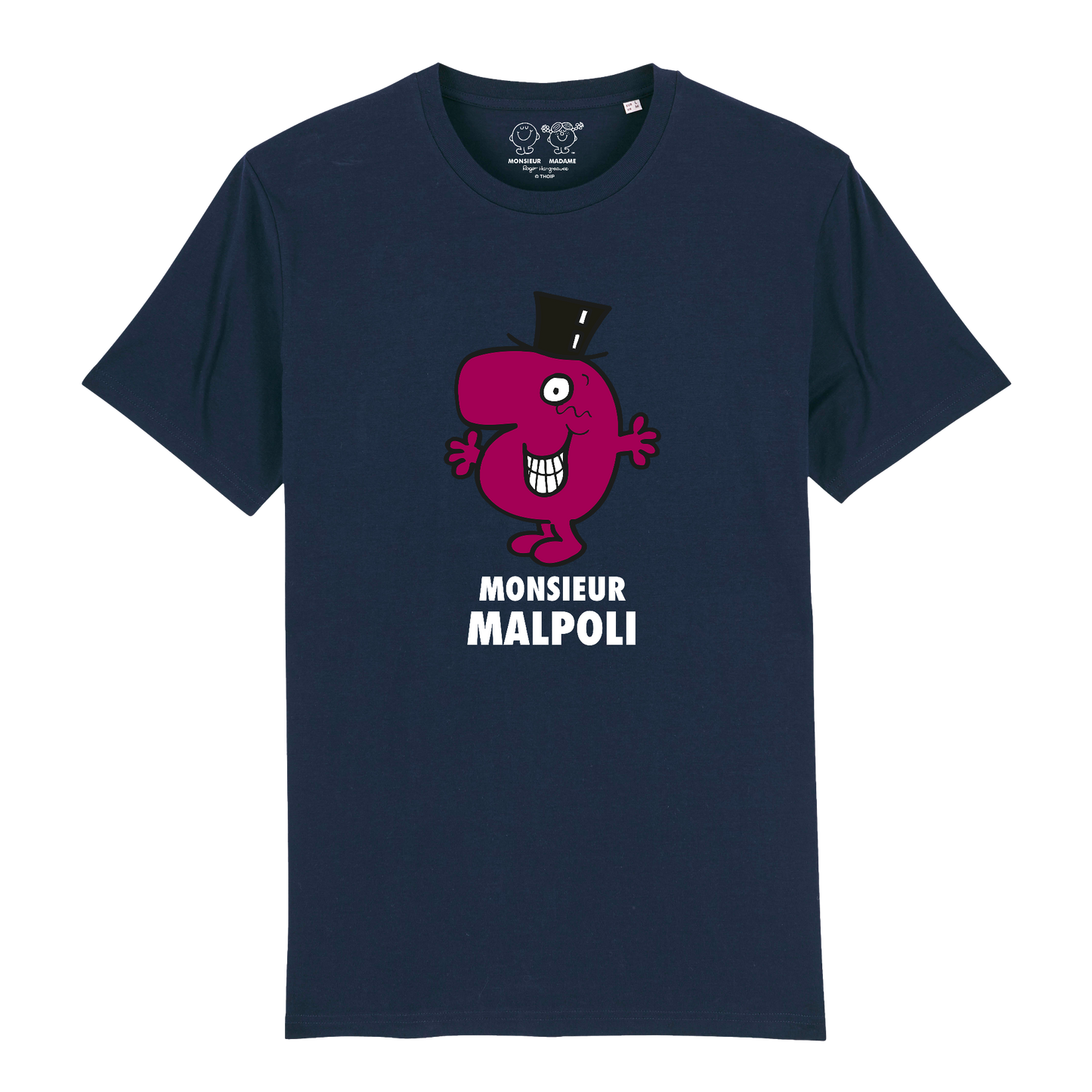 T-Shirt Homme Monsieur Malpoli Monsieur Madame