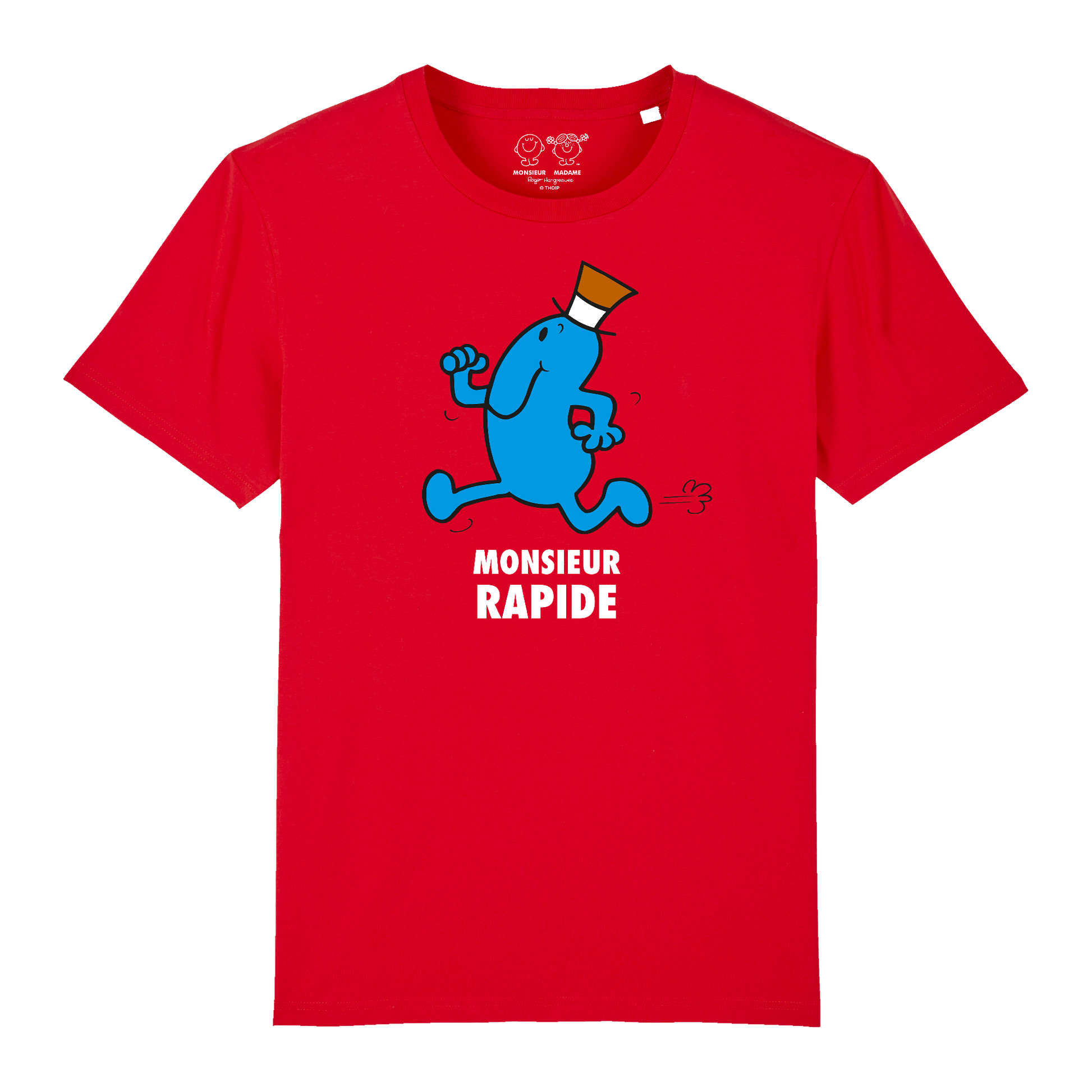 T-Shirt Homme Monsieur Rapide Monsieur Madame