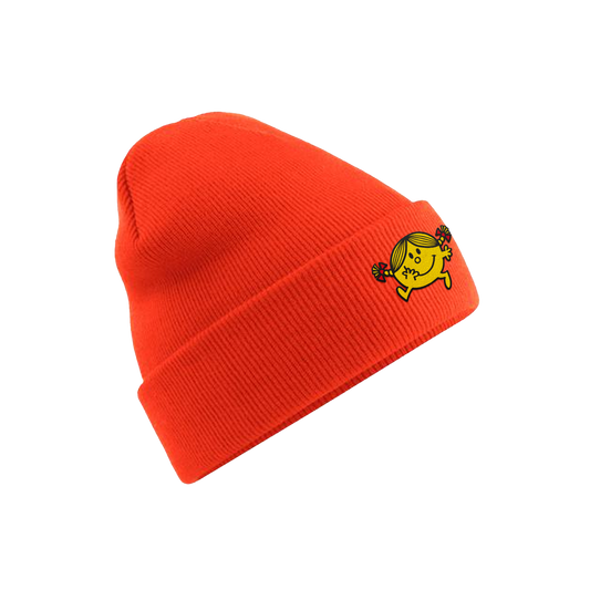 Bonnet brodé Madame Joyeuse orange