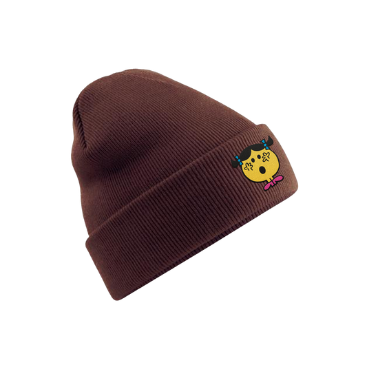 Bonnet brodé Madame Range-Tout marron