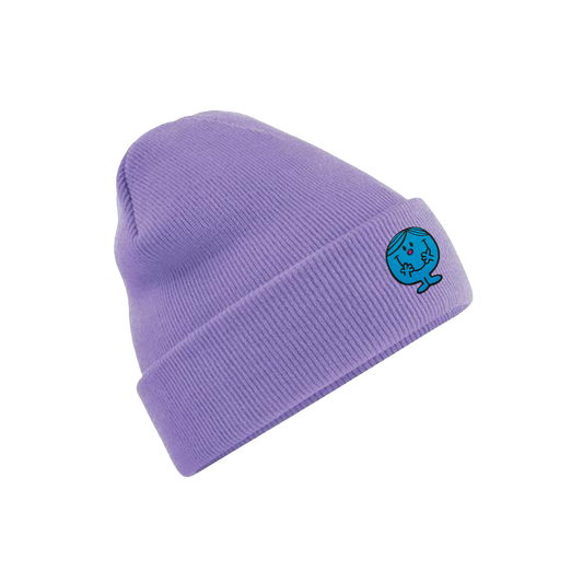 Bonnet brodé Monsieur Parfait violet