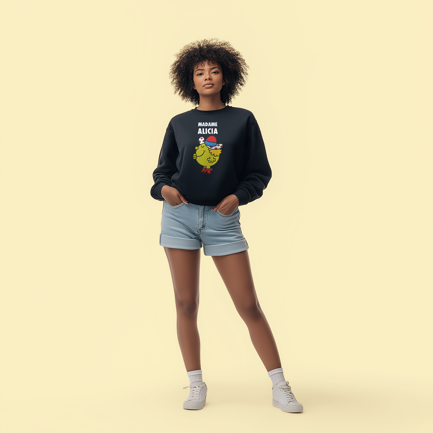 Sweat col rond femme personnalisé