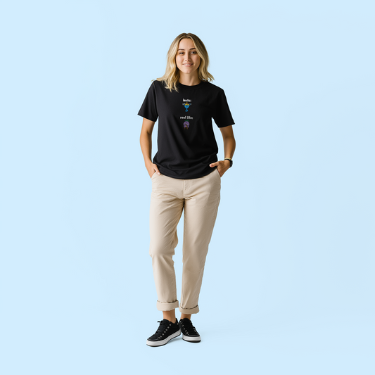 Tshirt - Insta vs real life femme